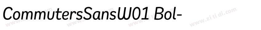 CommutersSansW01 Bol字体转换